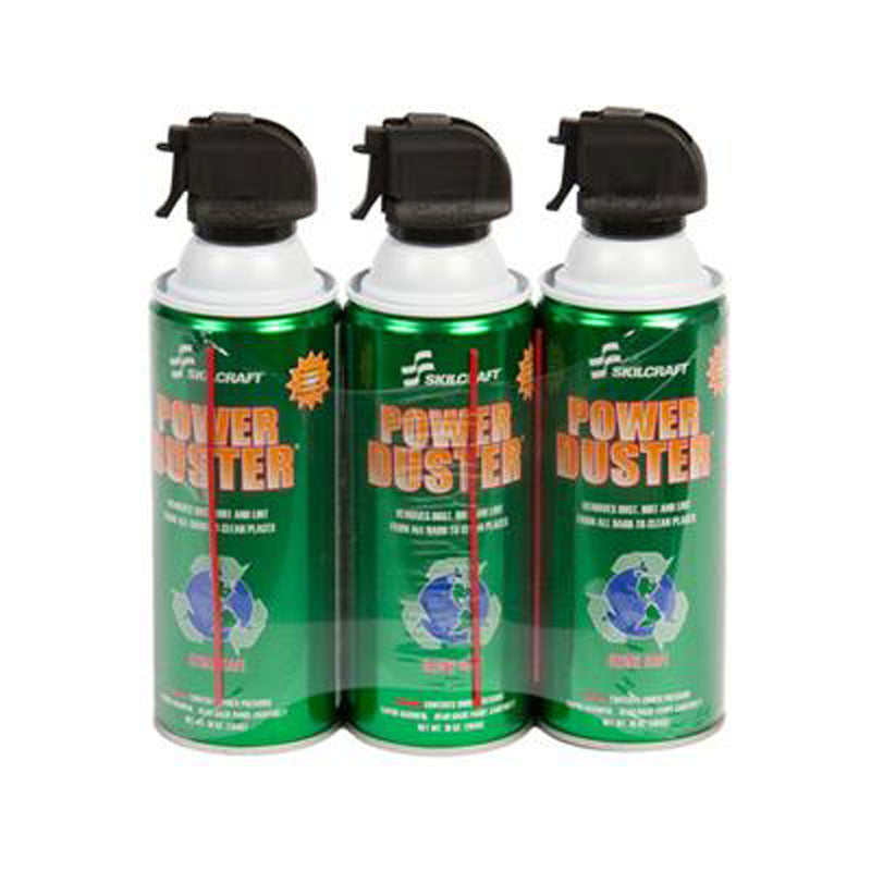 SKILCRAFT Power Duster 152A triple pack 10 oz air cans