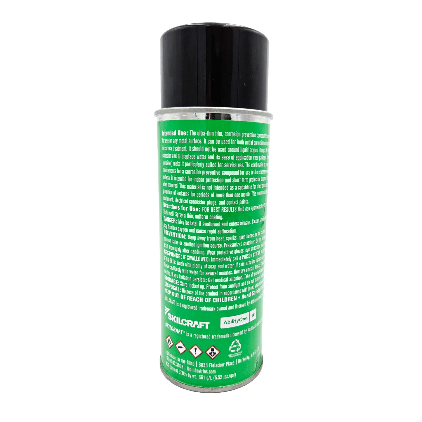 So-Sure® MIL-PRF-81309H Type III Corrosion Preventative Compound 14.5 oz can back view with product details