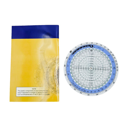 Jeppesen CR-3 Circular Flight Computer – Full Back Layout with Conversion Scales