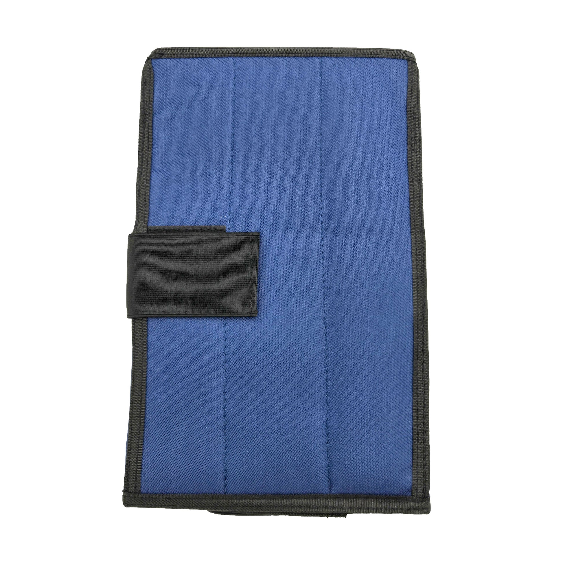 Jeppesen VFR Tri-Fold Kneeboard – Back View with Elastic Strap and Fastening