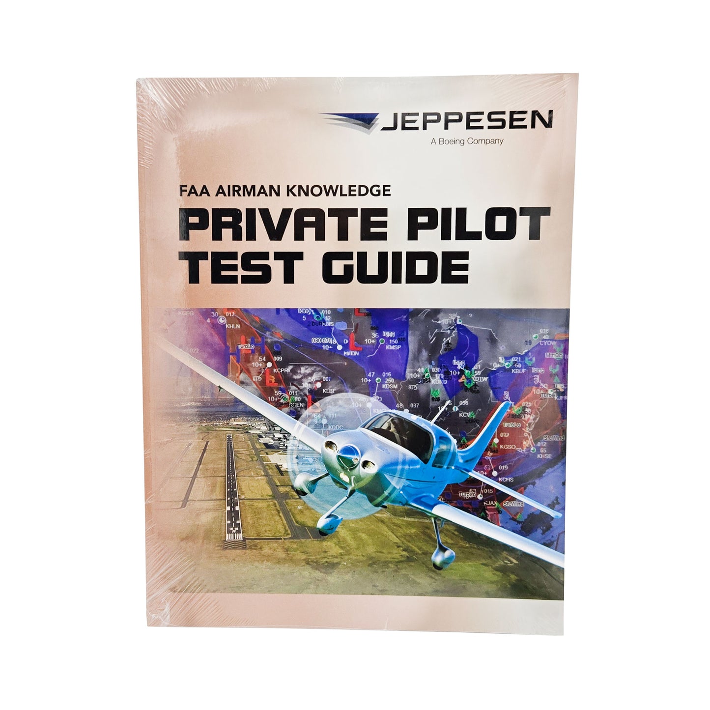 Jeppesen Private Pilot FAA Airmen Knowledge Test Guide front cover - P/N 10001387-025, comprehensive FAA exam prep book