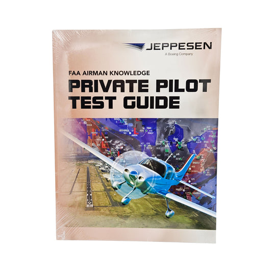 Jeppesen Private Pilot FAA Airmen Knowledge Test Guide front cover - P/N 10001387-025, comprehensive FAA exam prep book