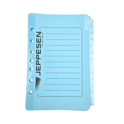 Jeppesen Multitabs Set of 13 – Back View Showing Tab Construction