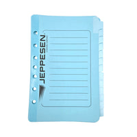 Jeppesen Multitabs Set of 13 – Back View Showing Tab Construction