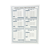 Jeppesen Instrument Commercial Record Folder – Flight Lesson Tracking Page