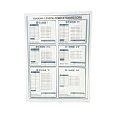 Jeppesen Instrument Commercial Record Folder – Flight Lesson Tracking Page