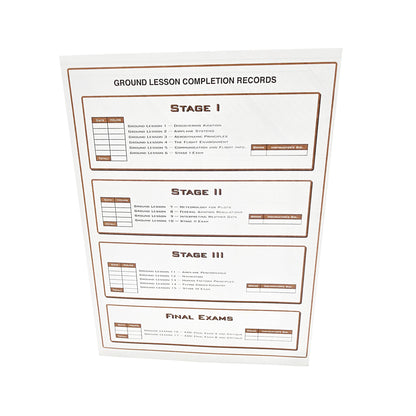 Jeppesen Private Pilot Record Folder – Endorsements & Instructor Notes Page