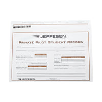 Jeppesen Private Pilot Record Folder – Cover Page with Training Overview