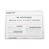 Jeppesen Private Pilot Record Folder – Cover Page with Training Overview
