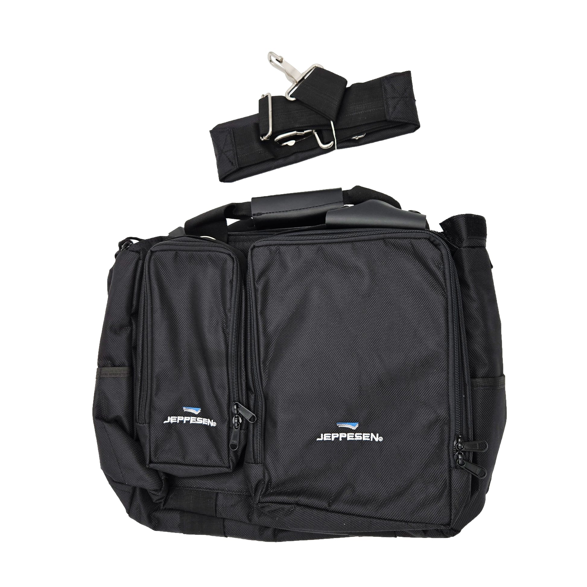 Jeppesen Aviator Pilot Bag – Full View with Handles and Front Pockets
