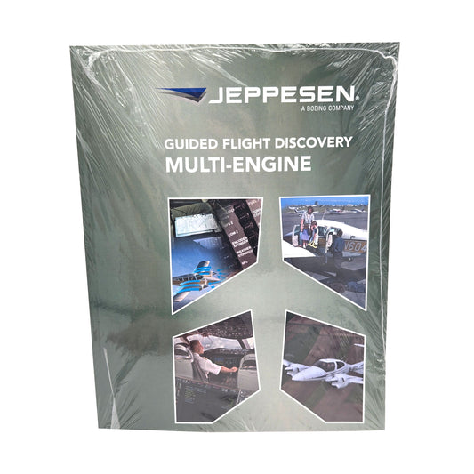 Jeppesen Multi-Engine Textbook – Front Cover with Title and Aircraft Illustration