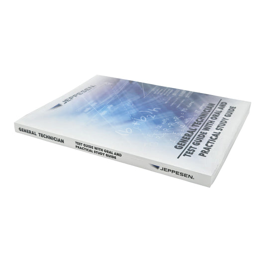 Jeppesen A&P General Test Guide – Angled View Showing Book Thickness