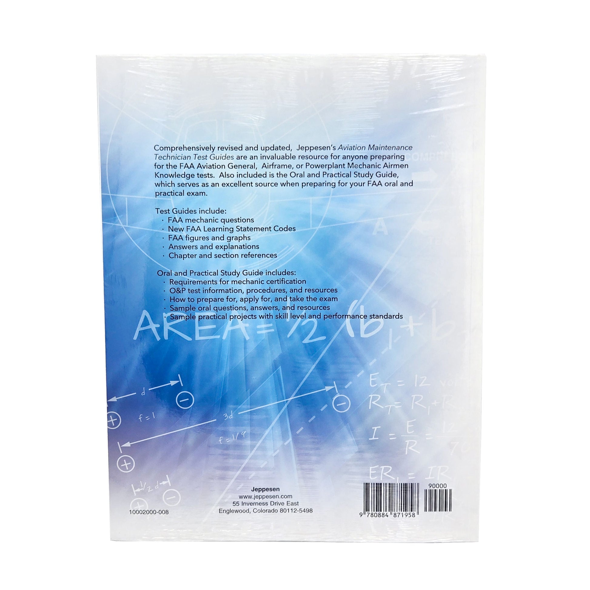 Jeppesen A&P General Test Guide – Back Cover with Book Details