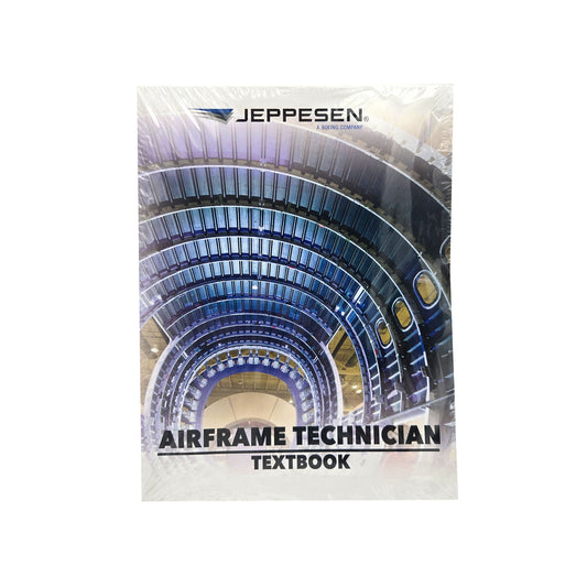 Jeppesen A&P Technician Airframe Textbook – Front Cover with Title and Aircraft Graphic