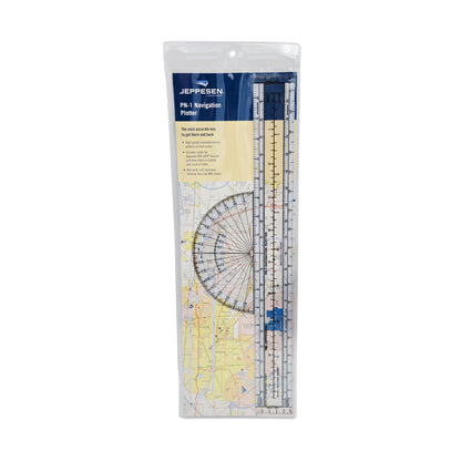 Jeppesen PN-1 Navigation Plotter – Front View with Scales and Markings