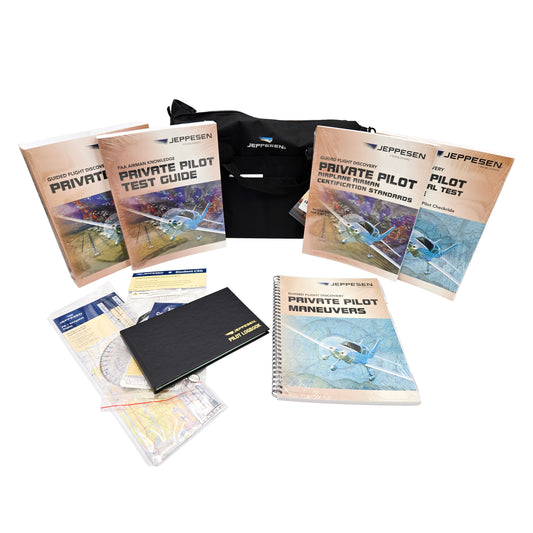 Jeppesen Private Pilot Kit Part 61 – Complete Kit Display with All Materials"