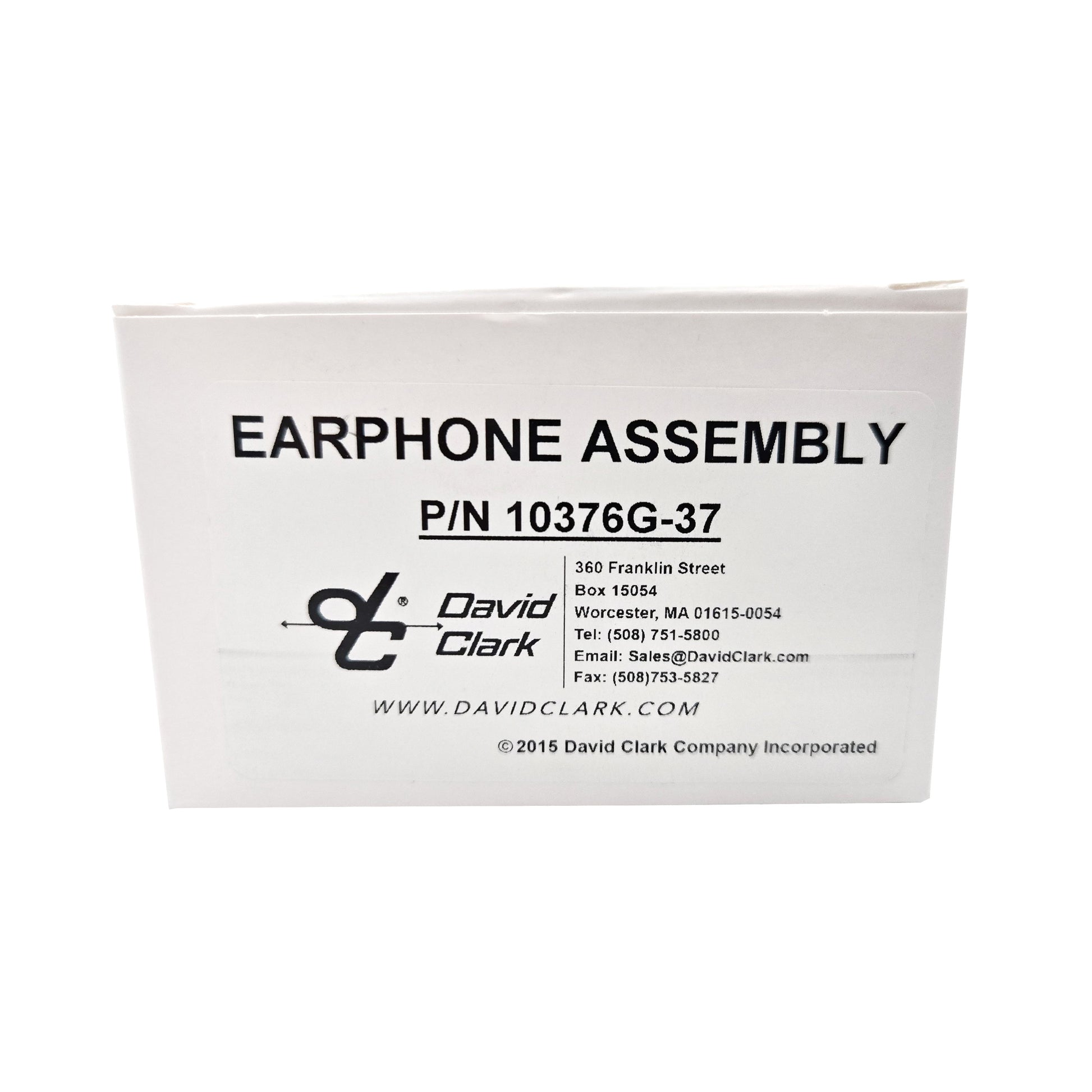 David Clark 8 Ohm Earphone Assembly – Part Number 10376G-37 for Aviation Headsets