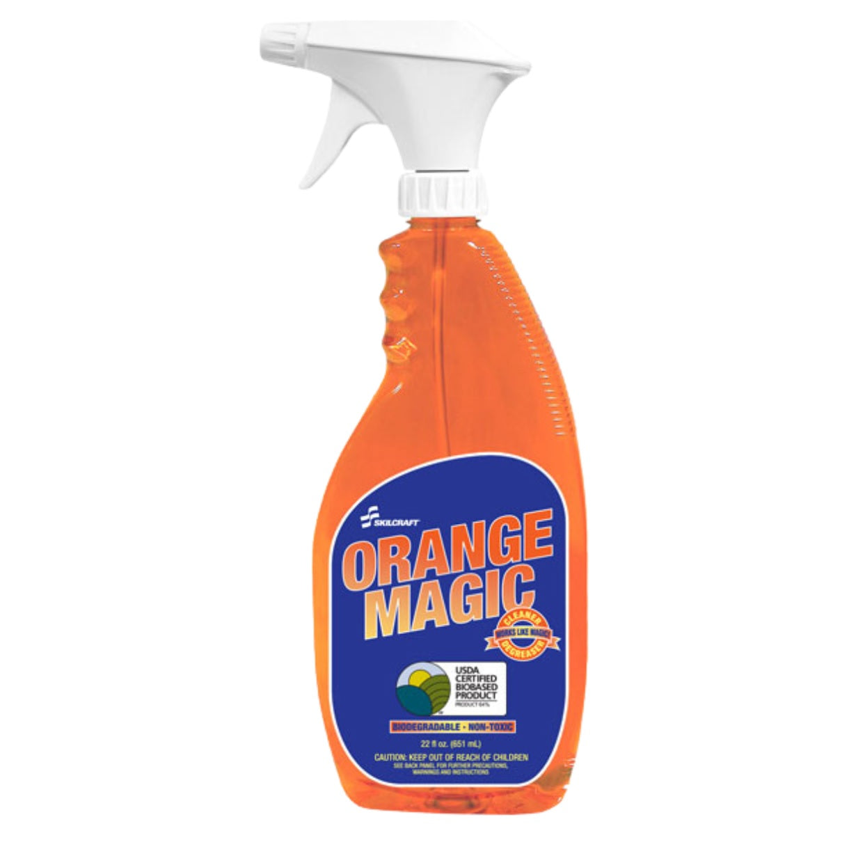 SKILCRAFT® Orange Magic Cleaner & Degreaser – 22oz Trigger Bottle