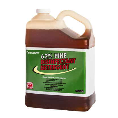 SKILCRAFT® 62% Pine Disinfectant Cleaner – 1 Gallon Jug Front