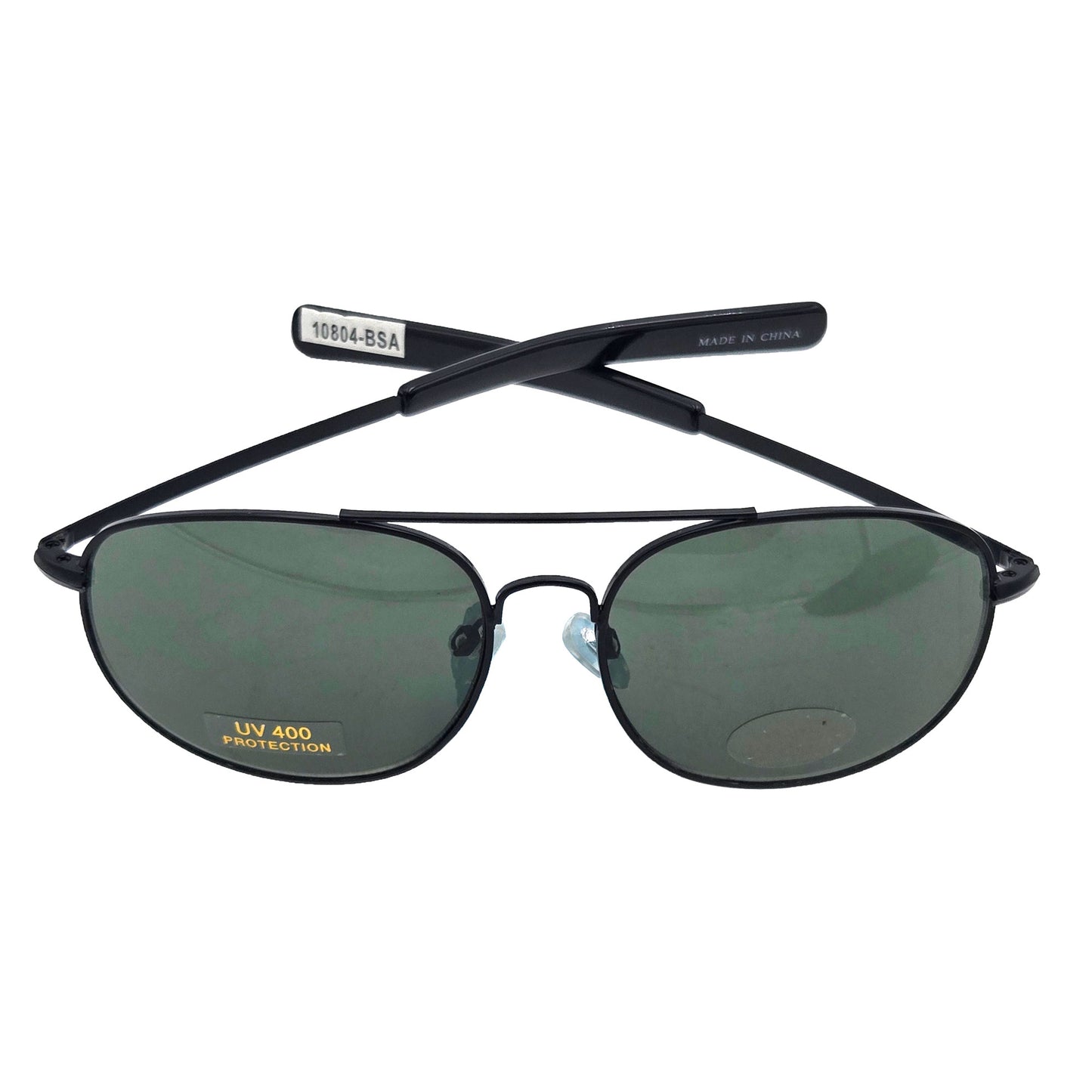 G.I. Type MIL-STD 105 Aviator Sunglasses Black-Smoke 58mm - large-frame black aviators with smoke lenses