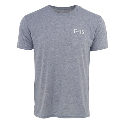 Boeing F-15 Eagle Series T-Shirt in Grey – Front View