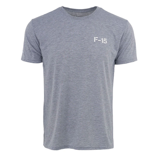 Boeing F-15 Eagle Series T-Shirt in Grey – Front View