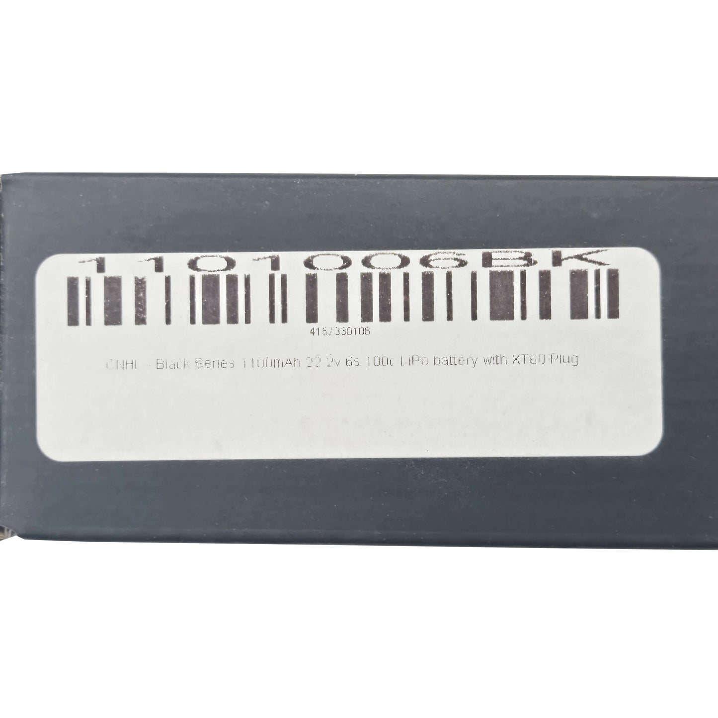 CNHL Black Series 1100mAh 22.2V 6S LiPo Battery – Box Product Barcode View