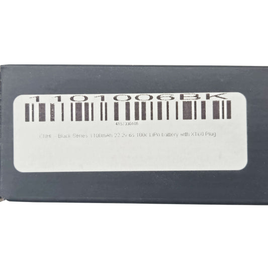 CNHL Black Series 1100mAh 22.2V 6S LiPo Battery – Box Product Barcode View