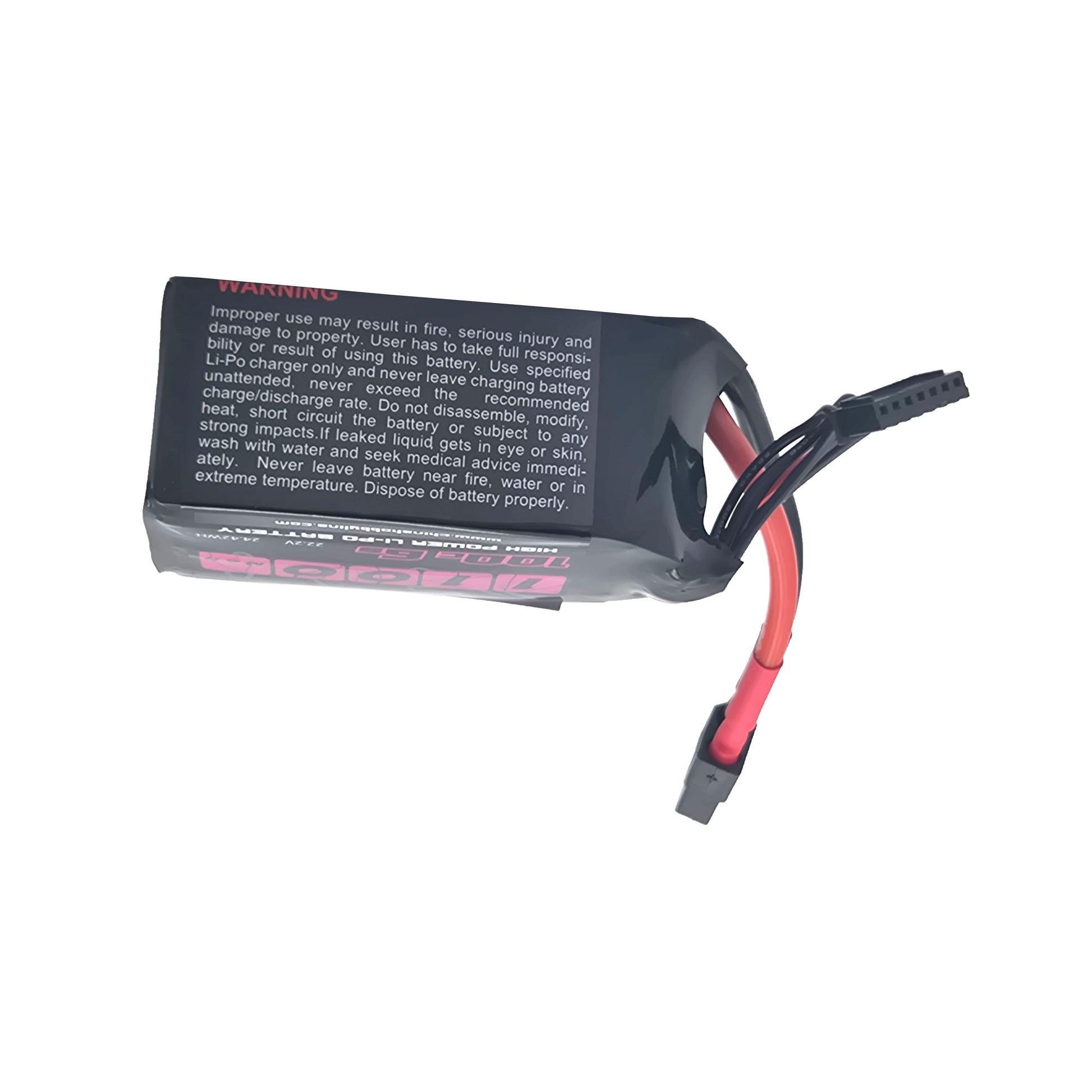 CNHL LiPo Battery – Top View Highlighting Safety Warning Label
