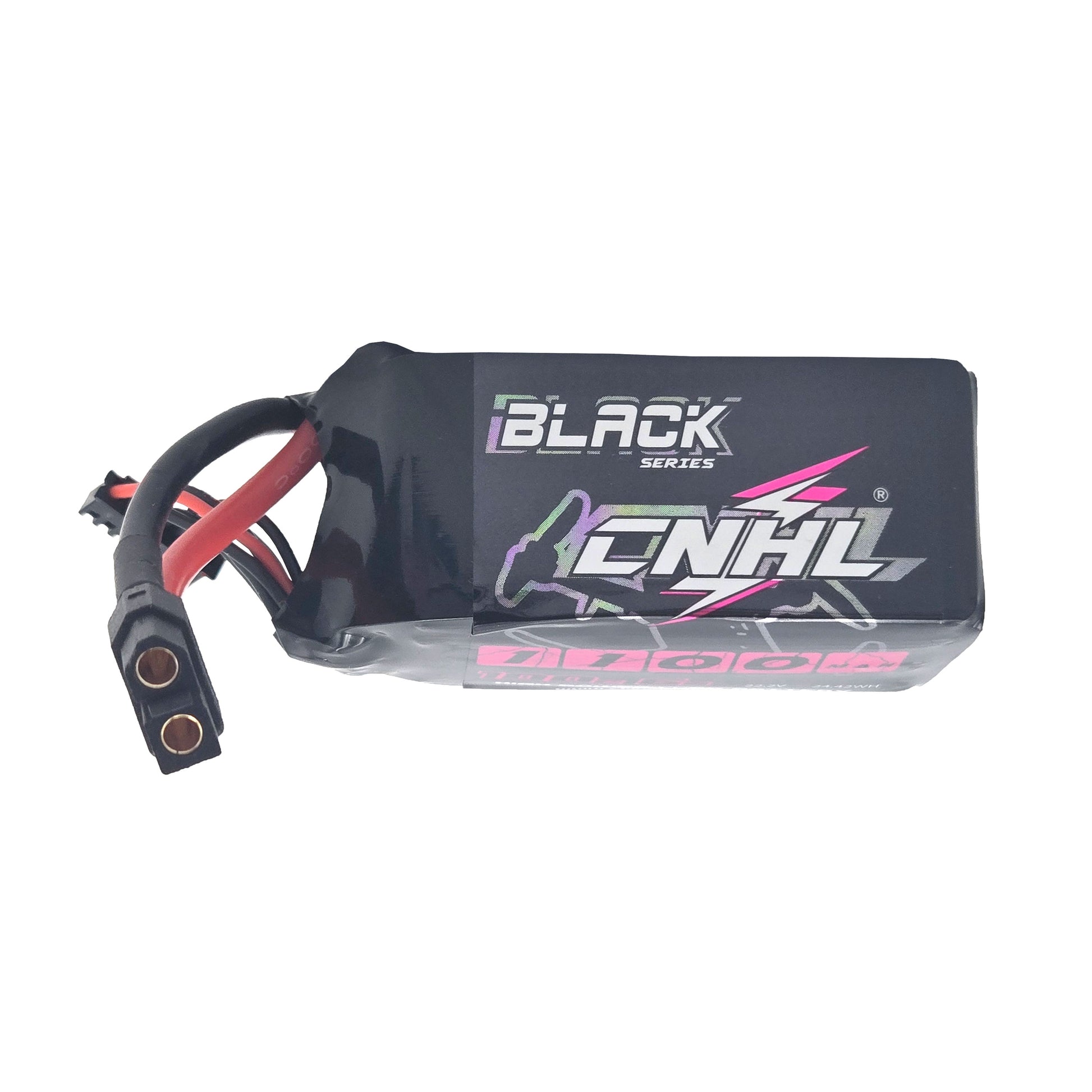 CNHL 1100mAh LiPo Battery – Top View Featuring lightning Logo Design