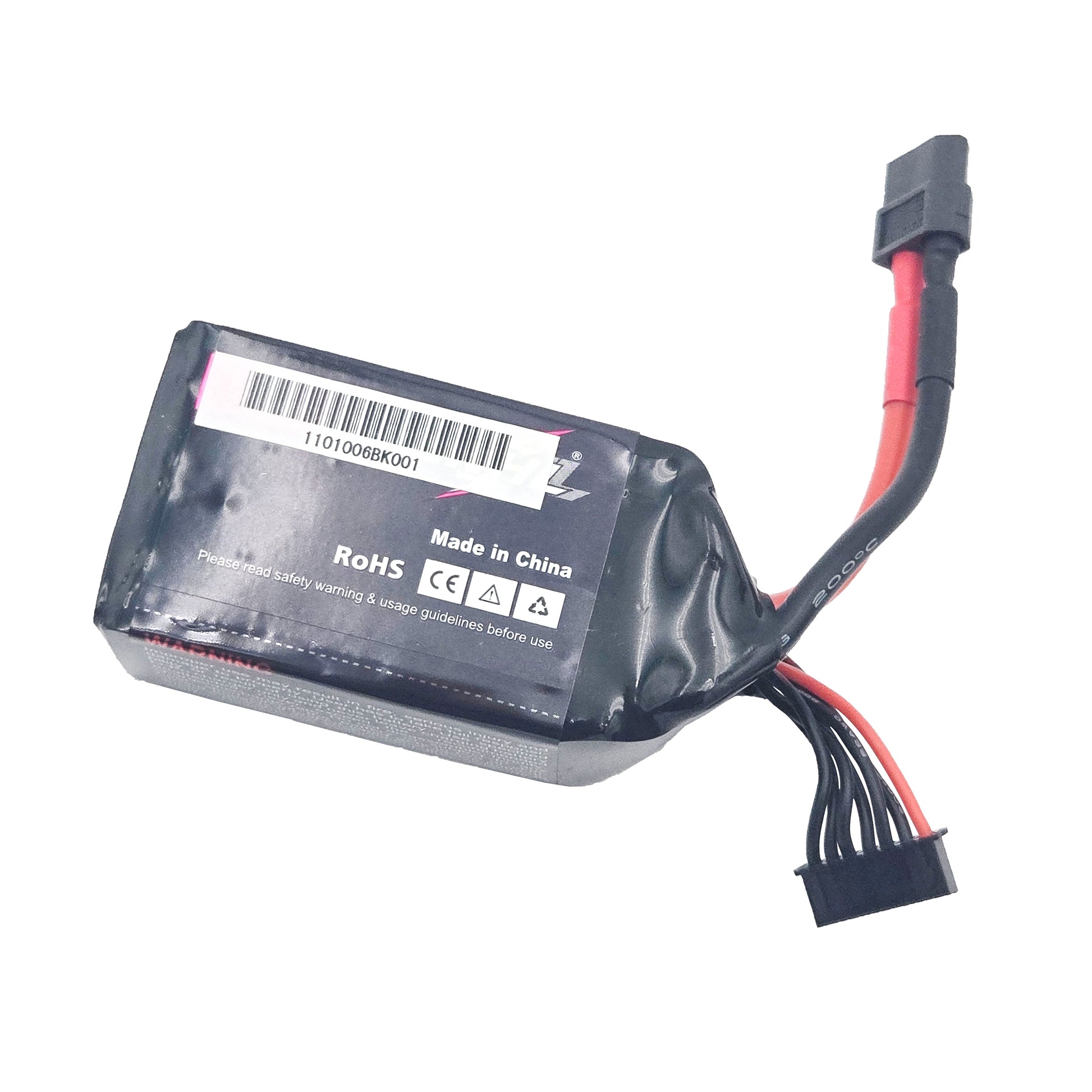 CNHL 6S 100C LiPo Battery – Rear Top View Displaying Back Label