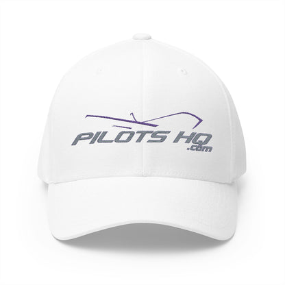 Pilots HQ Structured Cap – Classic Fit, Curved Visor, Embroidered Logo