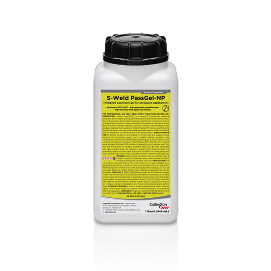 Callington S-Weld PassGel-NP 1 Quart Bottle – Thickened Passivating Gel for Aluminum and Aerospace Applications