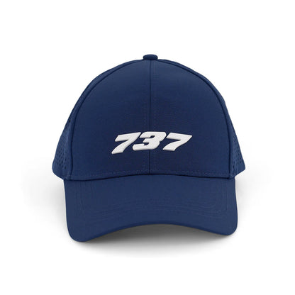 Boeing 737 Series Hat front view navy blue aviation cap