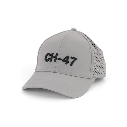 Boeing CH-47 Chinook Series Hat angled front view showing curved brim and 3D logo