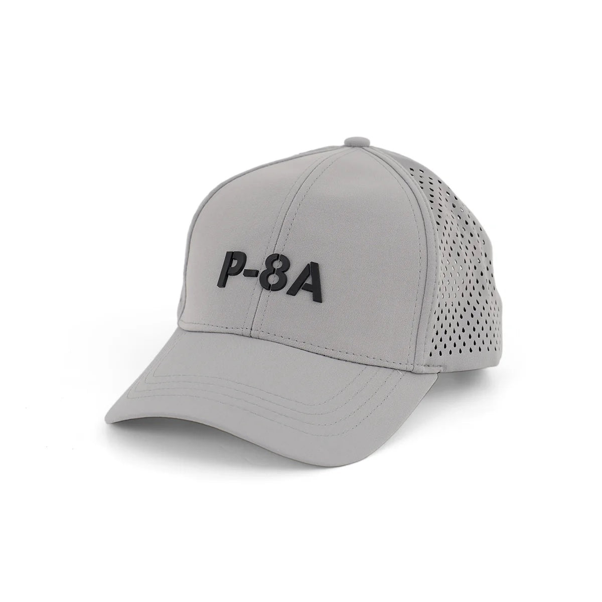 Boeing P-8A Poseidon Series Hat angled front view showing curved brim and perforated side panels
