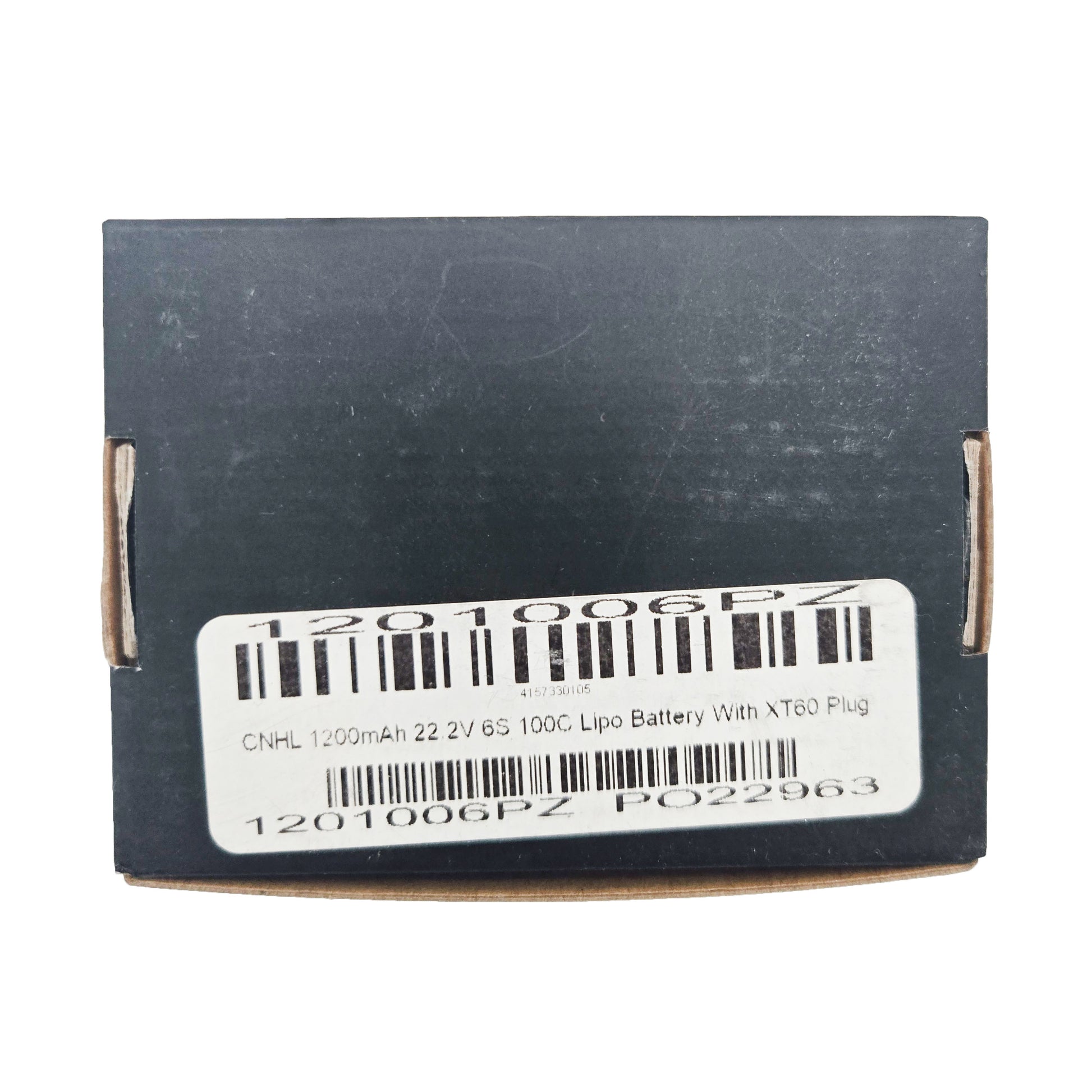 CNHL 1200mAh 22.2V 6S 100C LiPo Battery – Product label on box