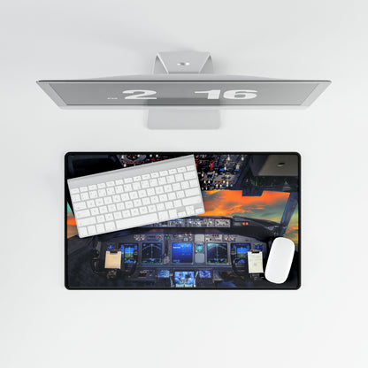 Cockpit Desk Mat – Aviation-Themed XL Mouse Pad for Pilots & Gamers