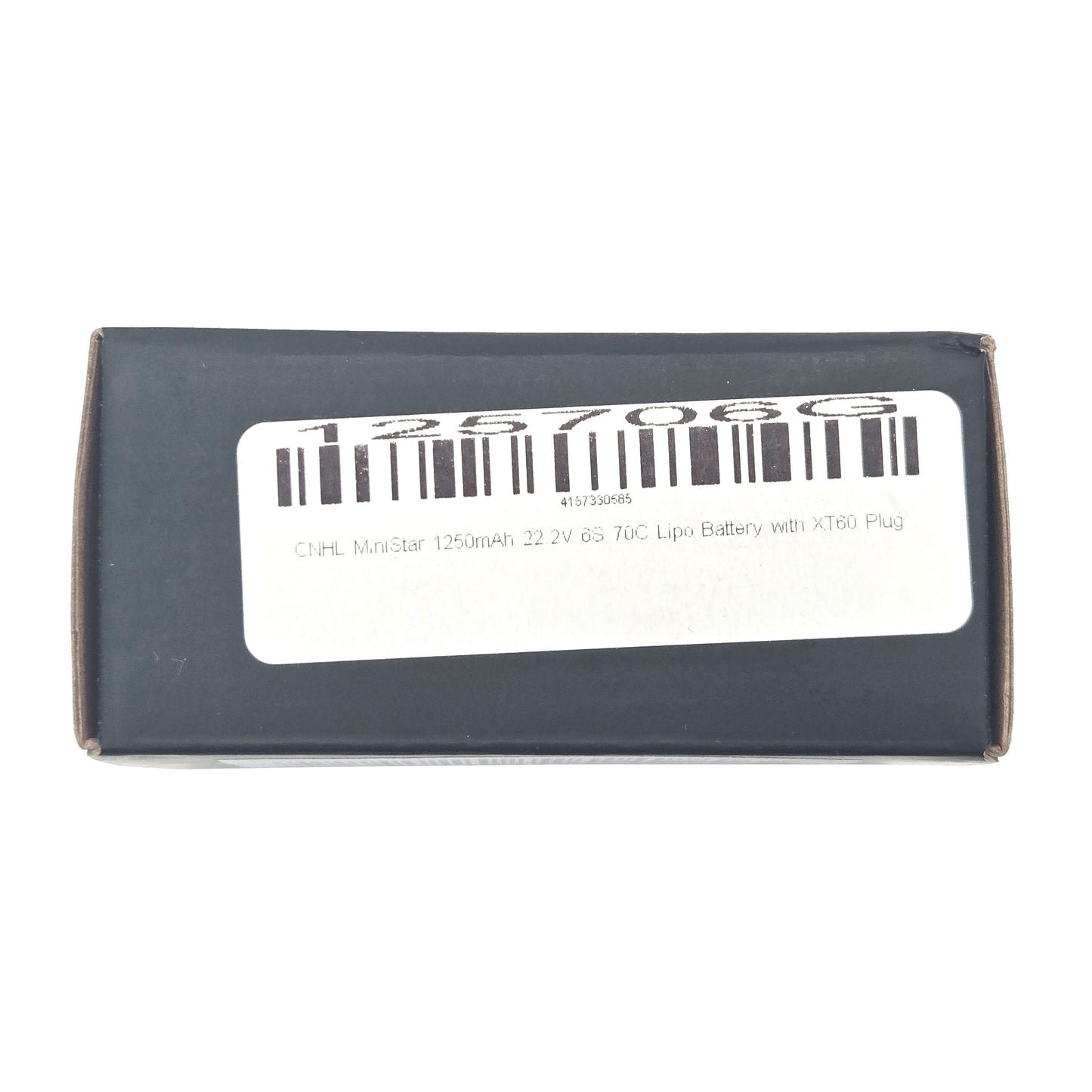 CNHL MiniStar 1250mAh 6S 70C LiPo Battery – Box Barcode Label View