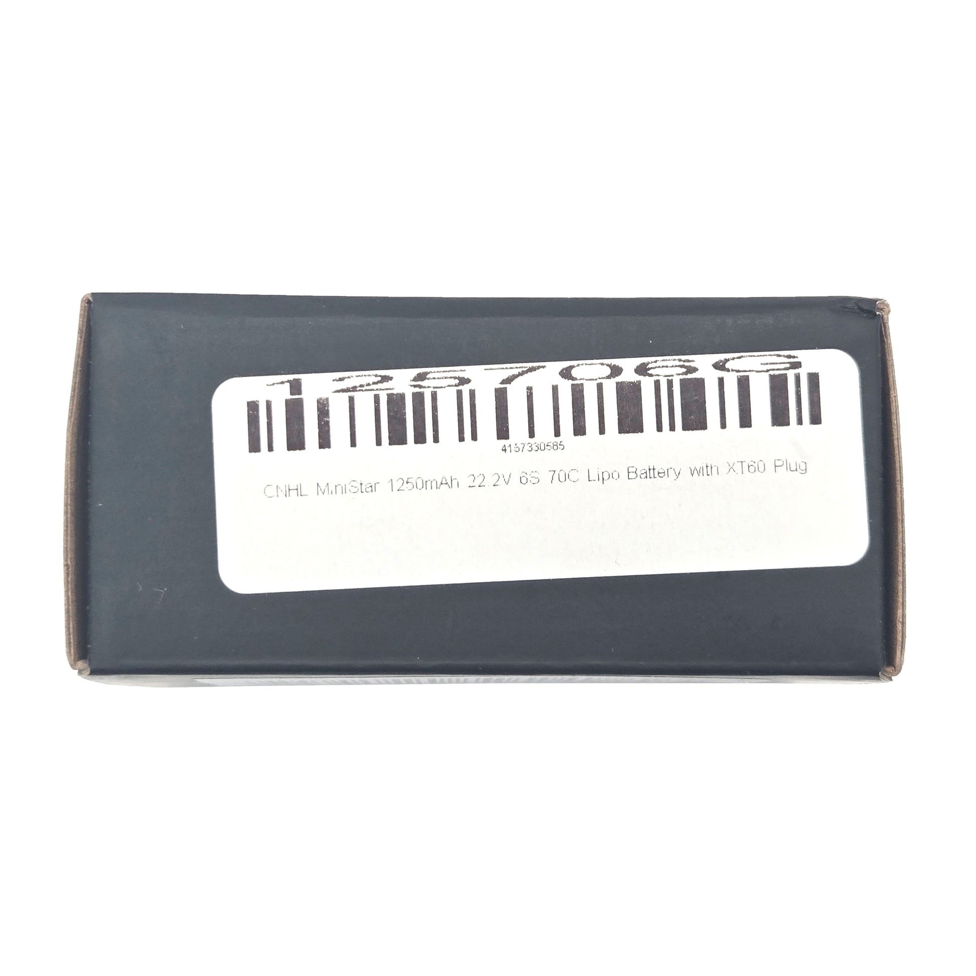CNHL MiniStar 1250mAh 6S 70C LiPo Battery – Box Barcode Label View