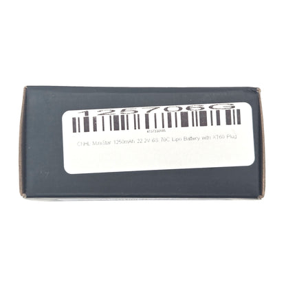 CNHL MiniStar 1250mAh 6S 70C LiPo Battery – Box Barcode Label View