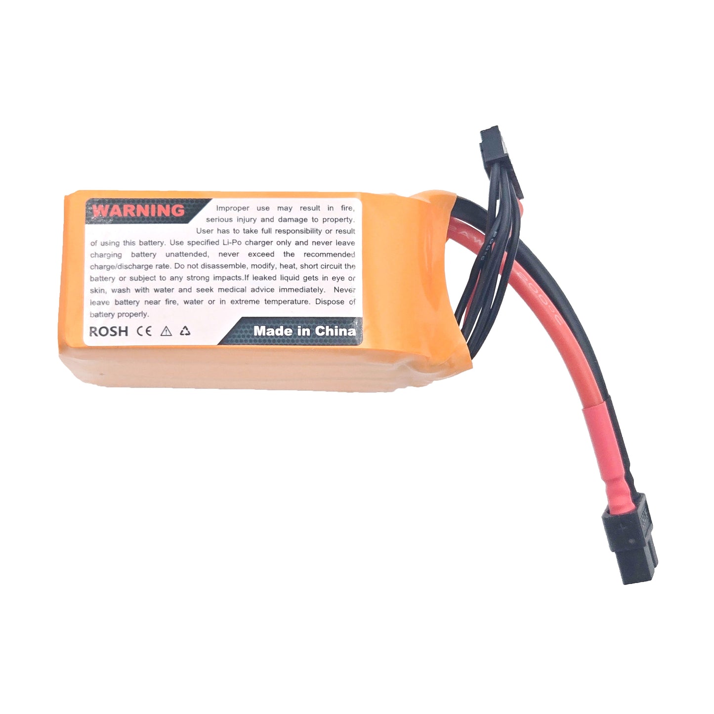 CNHL MiniStar Battery – Top Close-Up of Safety Warning Label