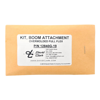 David Clark Mic Mount Replacement Kit – Back Label and Specs
