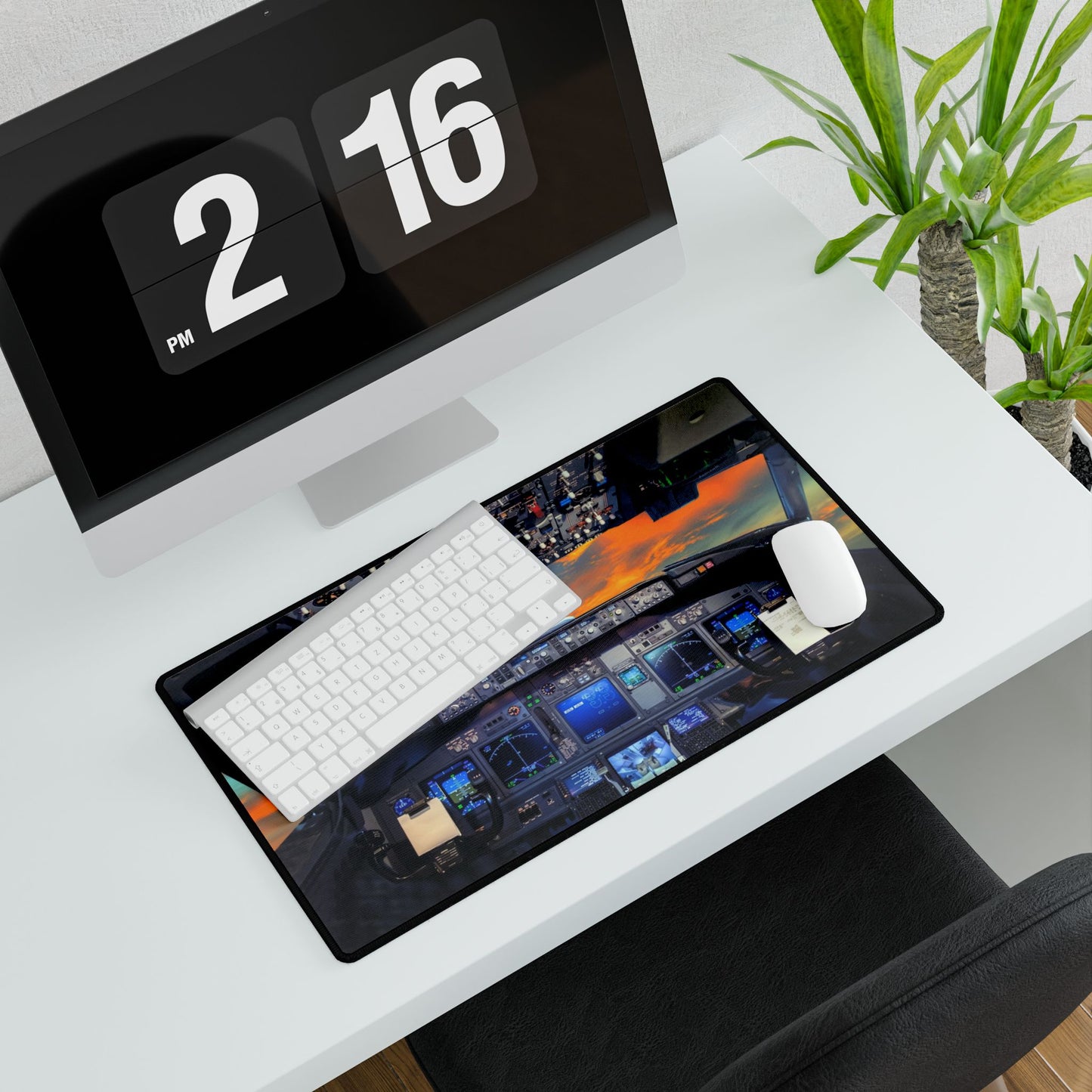 Cockpit Desk Mat – Aviation-Themed XL Mouse Pad for Pilots & Gamers