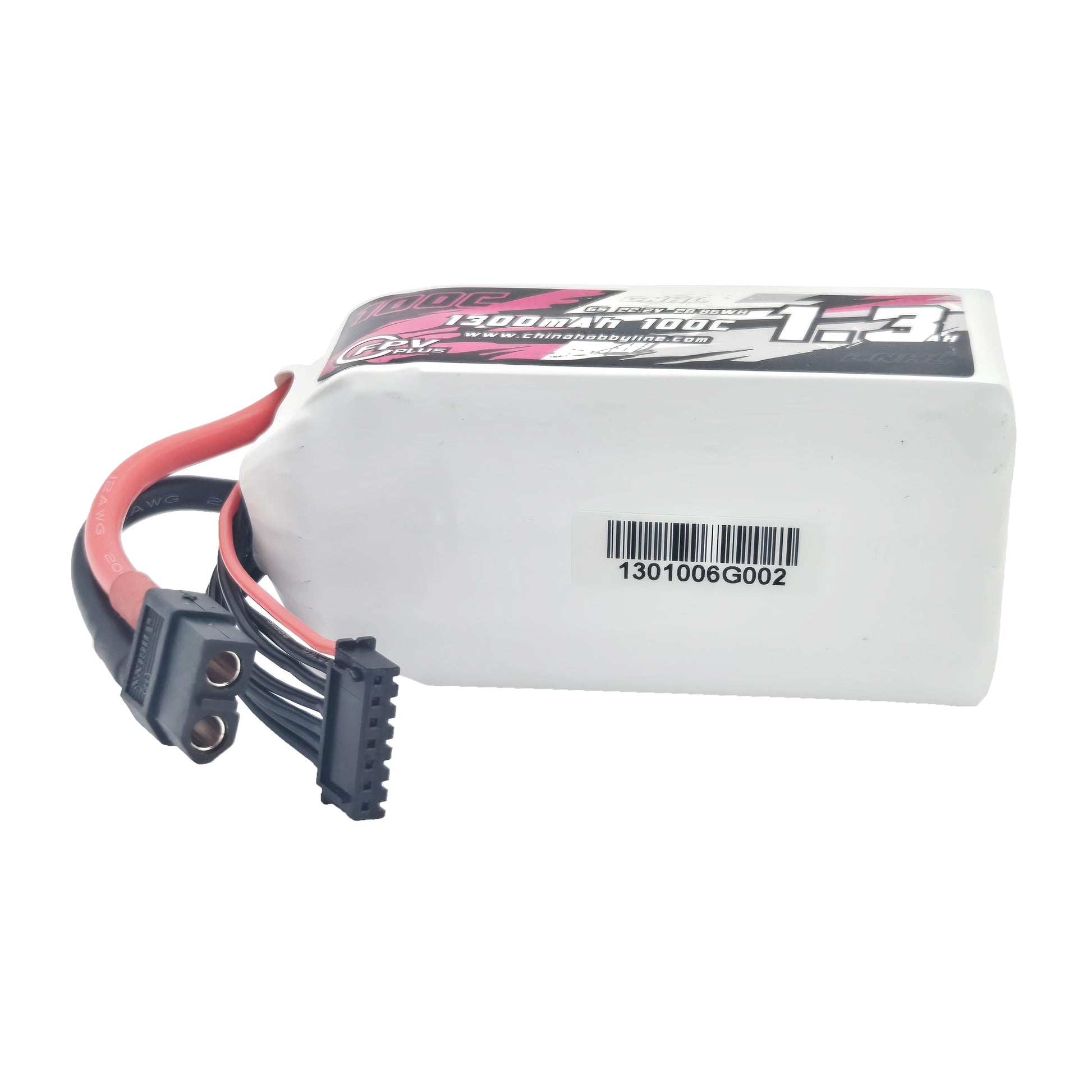 CNHL G+Plus LiPo Battery – Side Profile Displaying Barcode and Specs