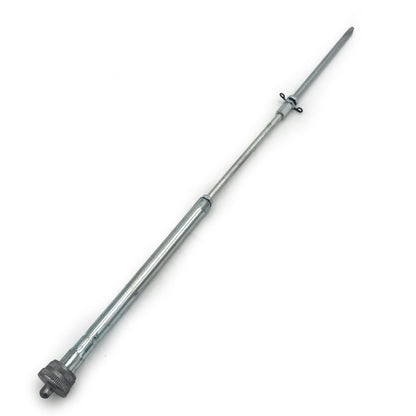 Telescopic rod on a white background