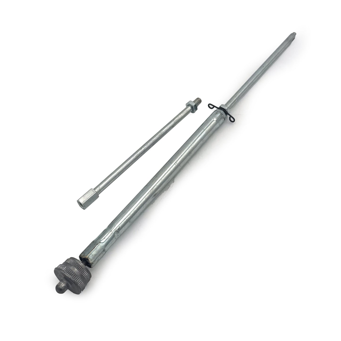 Two metallescopes on a white background