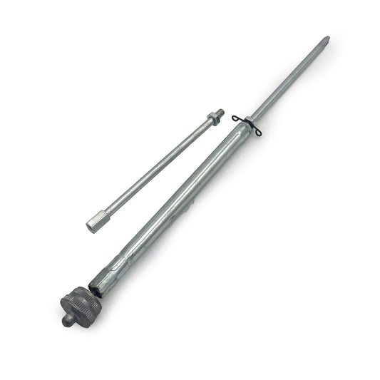 Two metallescopes on a white background