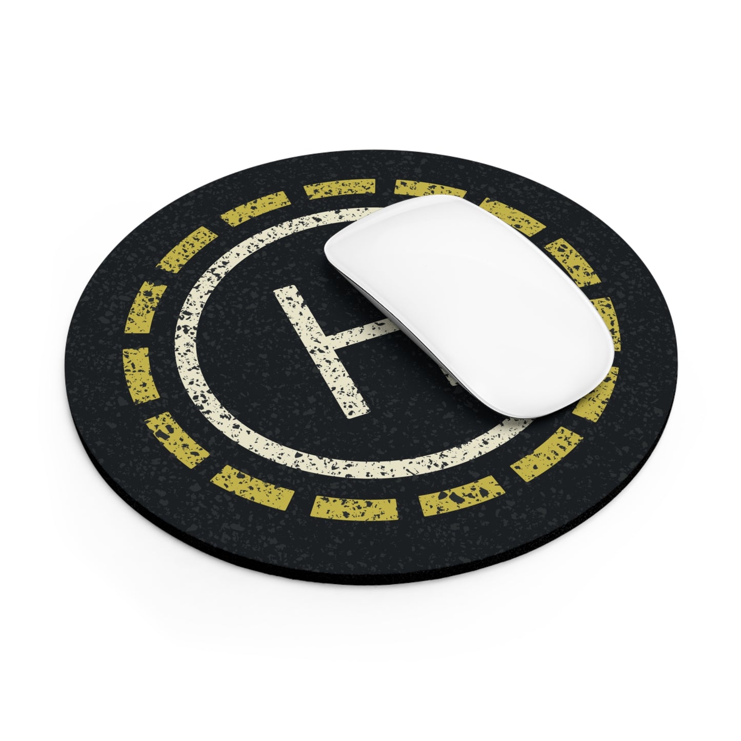 Helipad Mouse Pad – Vintage Helicopter Landing Desk Mat