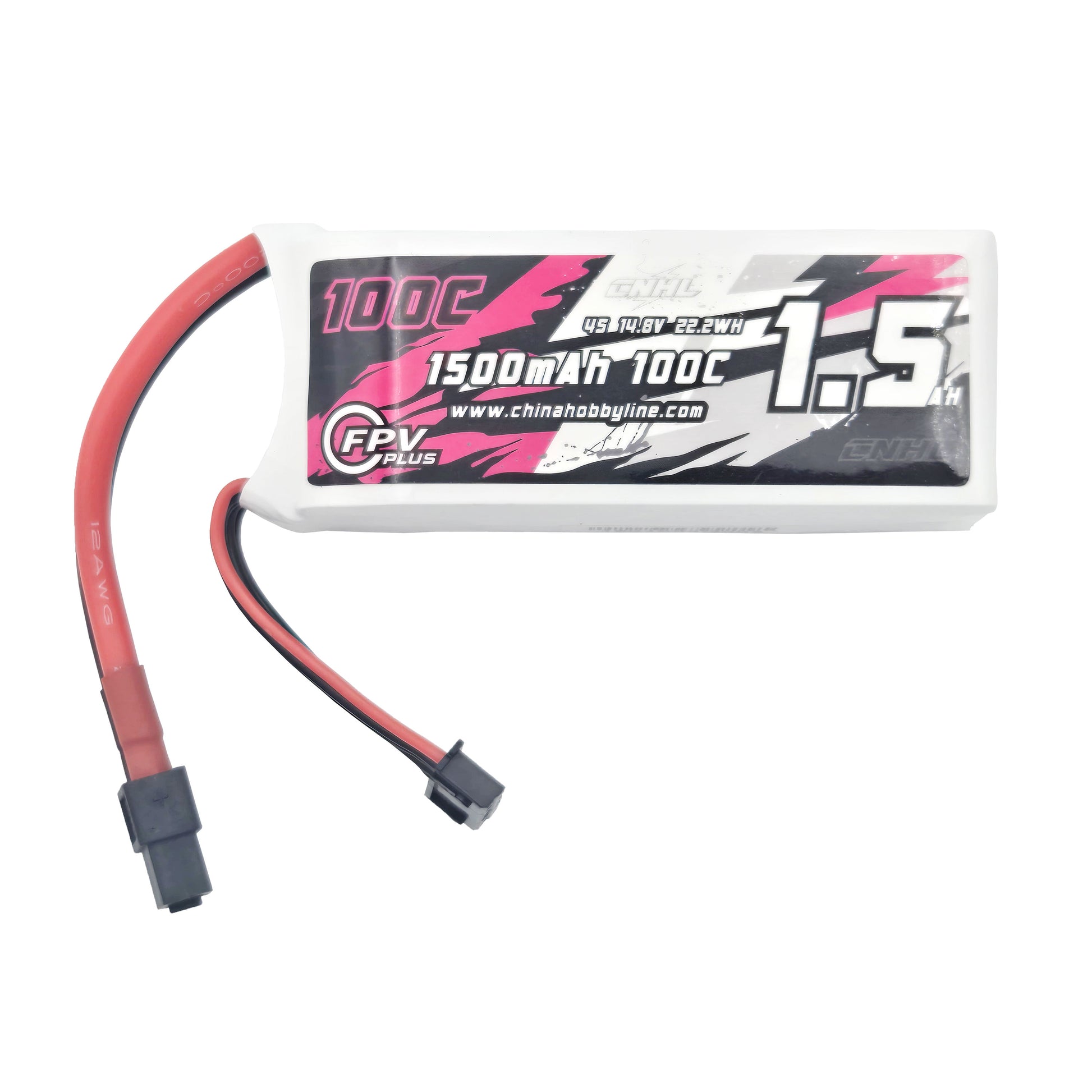 CNHL G+Plus 1500mAh Battery – Top View with XT60 Plug and Branding
